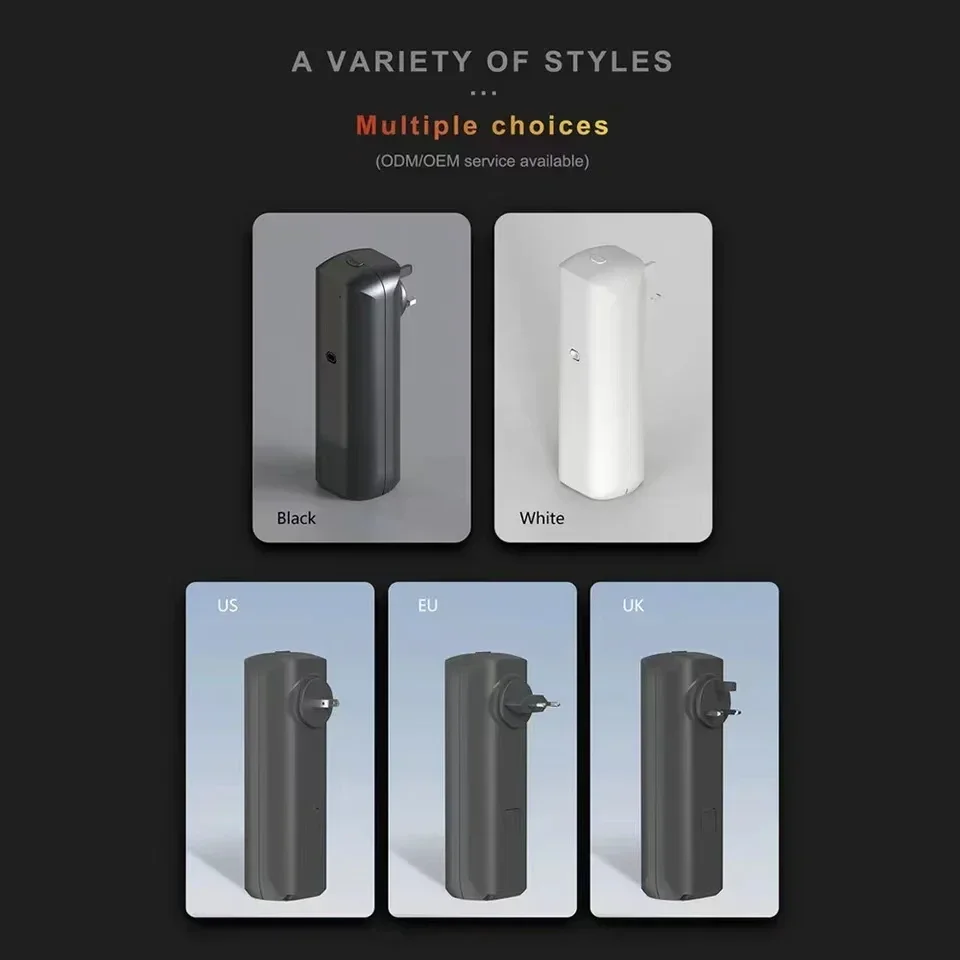 Home Fragrance Device - เครื่องกระจายกลิ่นหอมแบบติดผนัง ใช้กับน้ำมันหอมระเหย พร้อมระบบควบคุมผ่านแอปพลิเคชันบลูทูธ สำหรับบ้านและสำนักงาน