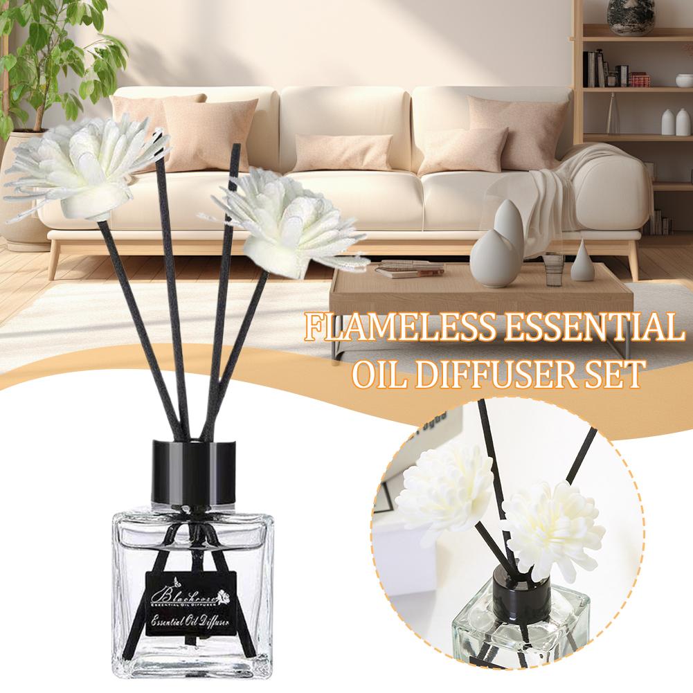 Home Fragrance Lavender - น้ำหอมปรับอากาศไร้เปลวไฟ กลิ่นฟรีเซียลาเวนเดอร์ พร้อมก้านไม้หอมปรับอากาศ น้ำหอมปรับอากาศชนิดน้ำ ของตกแต่งห้อง