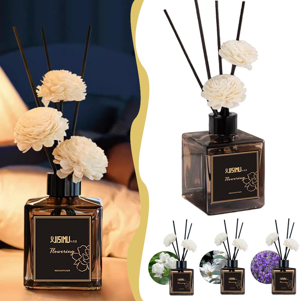 Home Fragrance Lavender - น้ำหอมปรับอากาศแบบไม่ใช้ไฟ กลิ่นมะลิลาเวนเดอร์ พร้อมก้านกระจายกลิ่น น้ำมันหอมระเหยสำหรับตกแต่งบ้าน ของขวัญวันเกิด