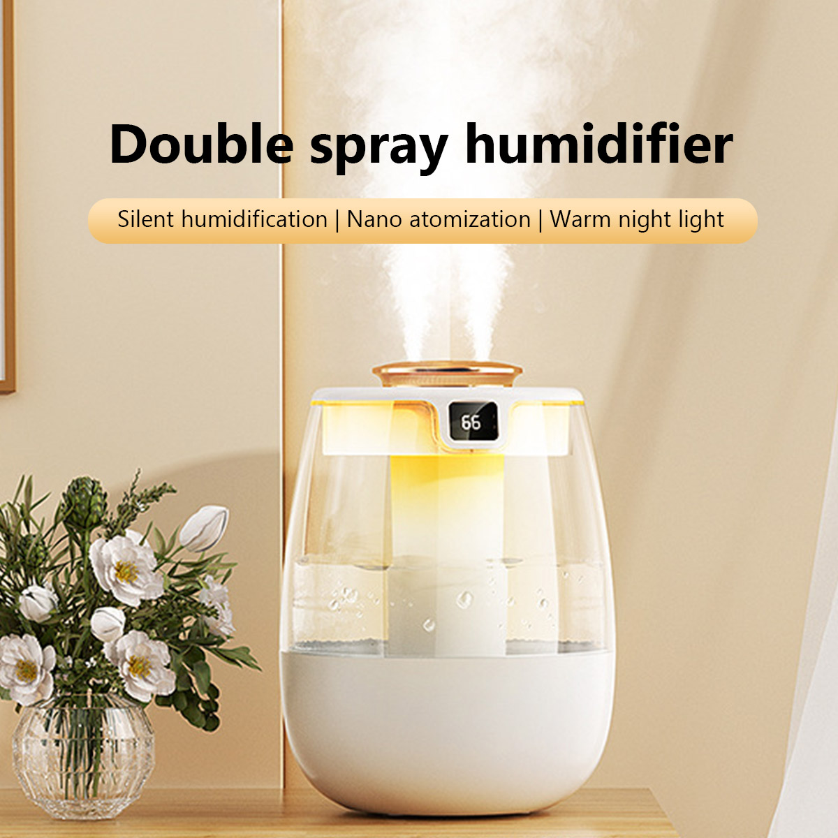 Home Fragrance Glade - 1.3L Air Humidifier สเปรย์คู่พอร์ต Cool Mist