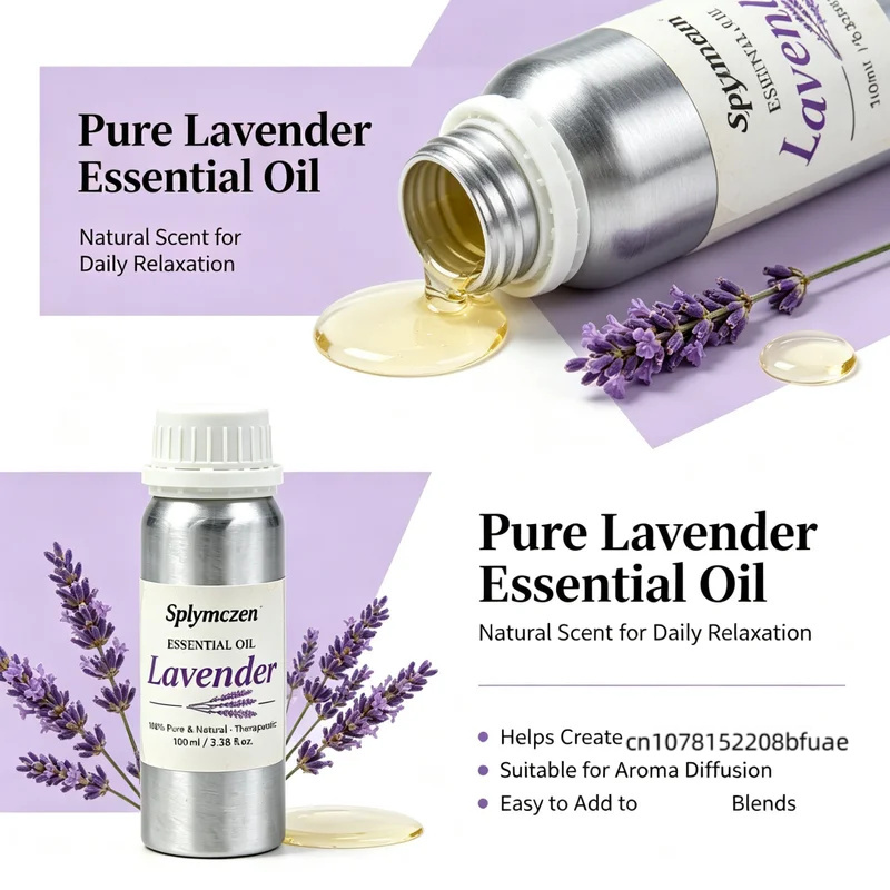 น้ำมันอโรม่าลาเวนเดอร์ธรรมชาติ - Home Fragrance Lavender บทวิจารณ์และราคา