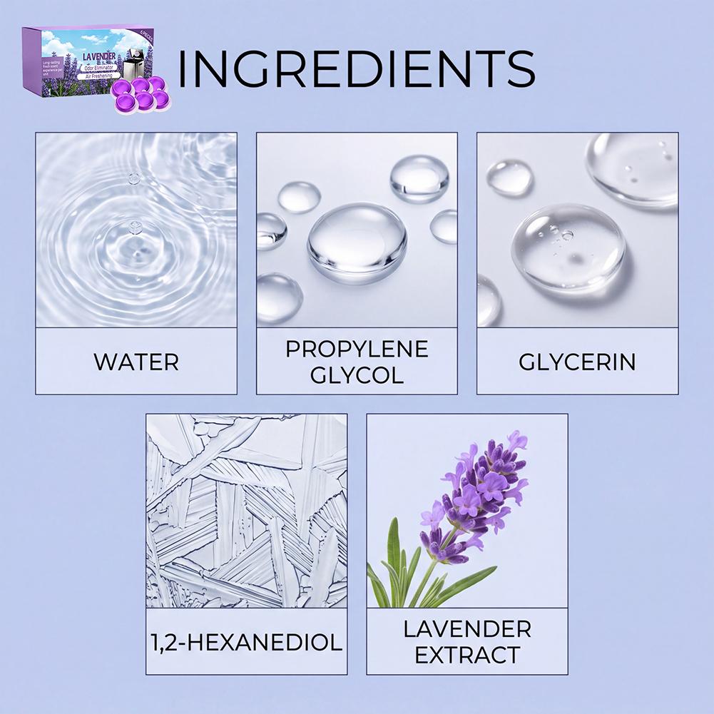 6 แพ็ค เจลปรับอากาศแบบติดตั้งส - Home Fragrance Lavender บทวิจารณ์และราคา