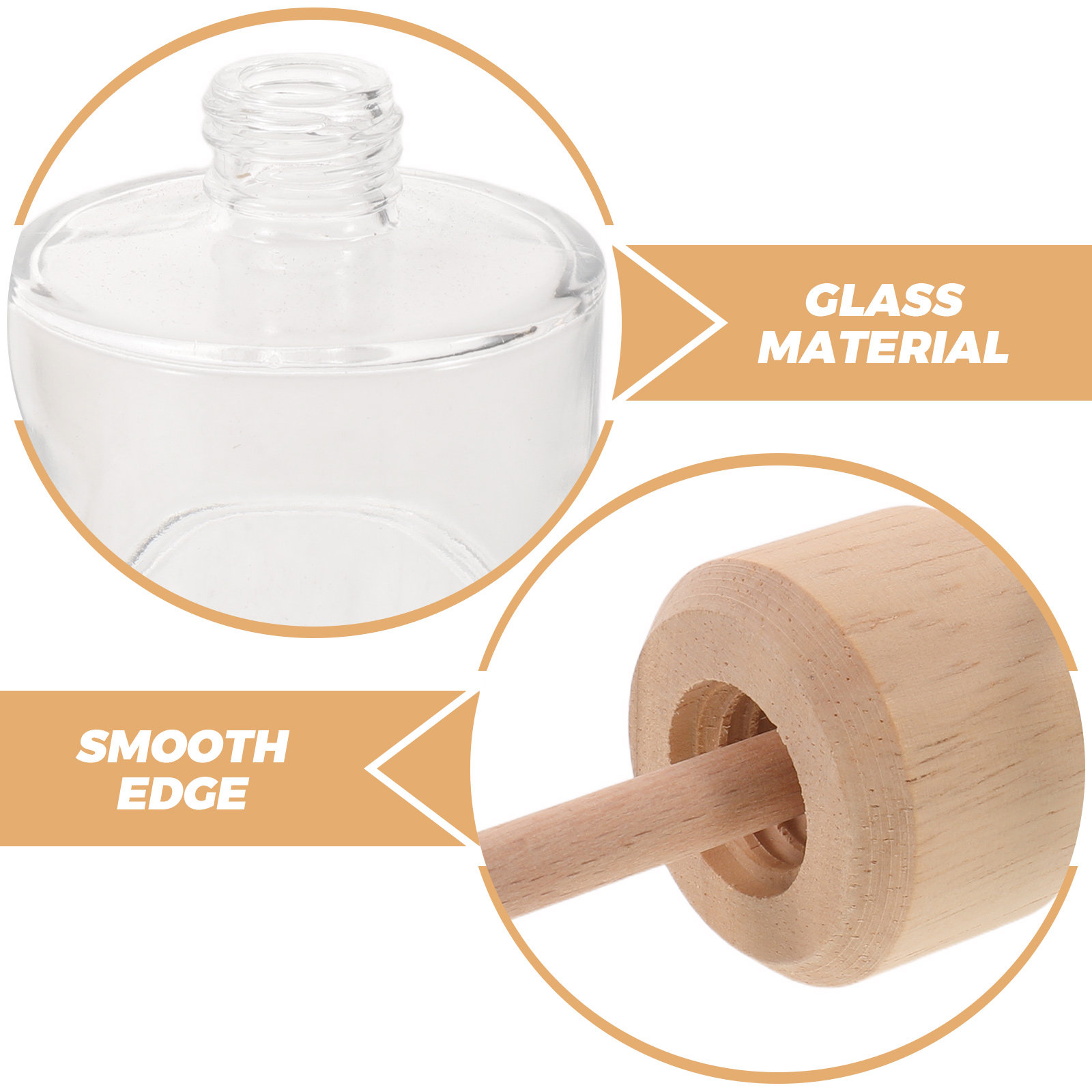ขวดแก้วใสสำหรับน้ำมันหอมระเหย  - Home Fragrance Diffuser Oil บทวิจารณ์และราคา