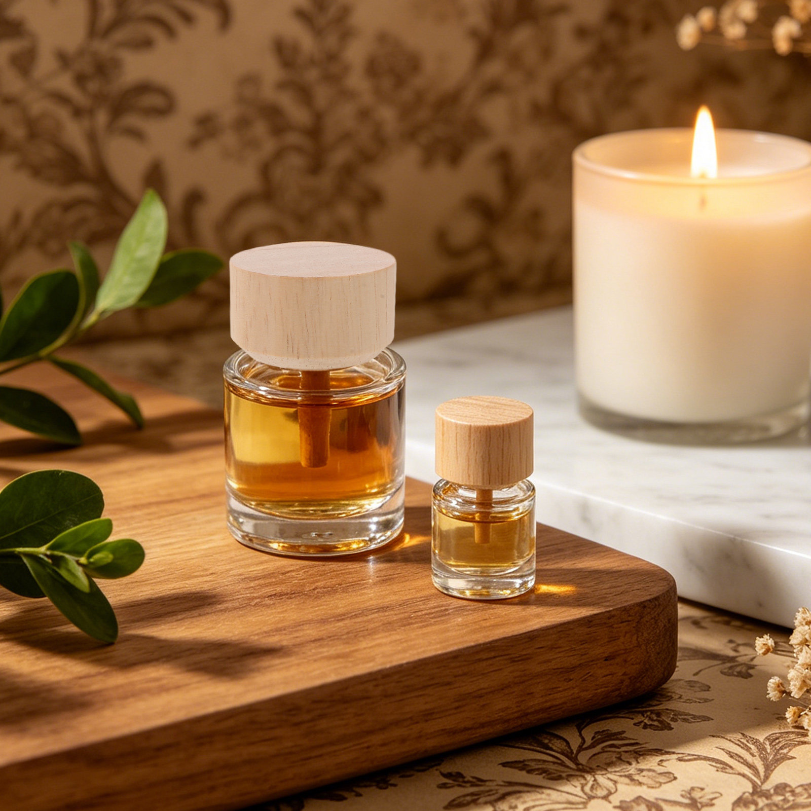 ขวดแก้วใสสำหรับน้ำมันหอมระเหย  - Home Fragrance Diffuser Oil บทวิจารณ์และราคา